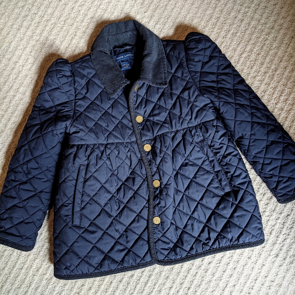 Ralph Lauren Navy Blue Quilted Jacket